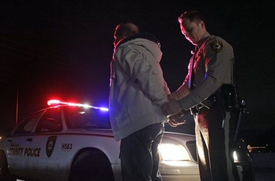 A man is arrested for having drug paraphernalia after he allegedly attempted to purchase an over-the-counter cold medication containing pseudoephedrine in Fenton, Mo. The man was denied the sale because he'd already purchased the legal limit of pseudoephedrine for the month. Police use an electronic database to track pseudoephedrine sales in real time. 